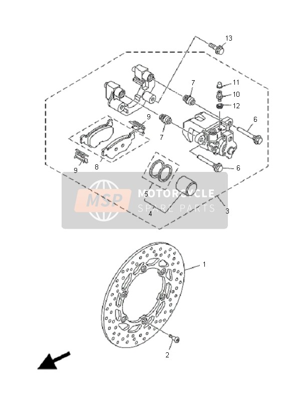 BREMSSATTEL HINTEN